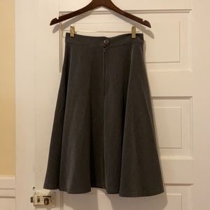 ModCloth grey flowing midi-skirt